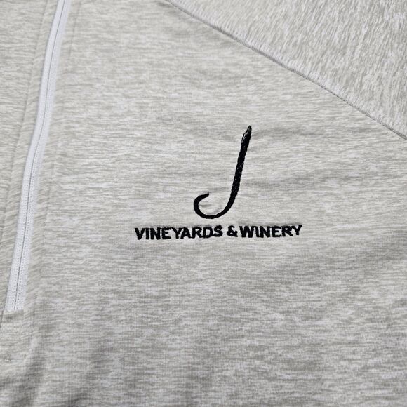 Straight Down Men's Golf Grey Quarter Zip Sweater Size L - Picture 6 of 12